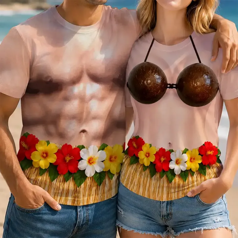 3D Funny Body Hula Dance - Personalized Full Print T Shirt