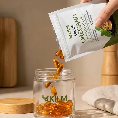 Kilm Bamboo Lid Glass Jar