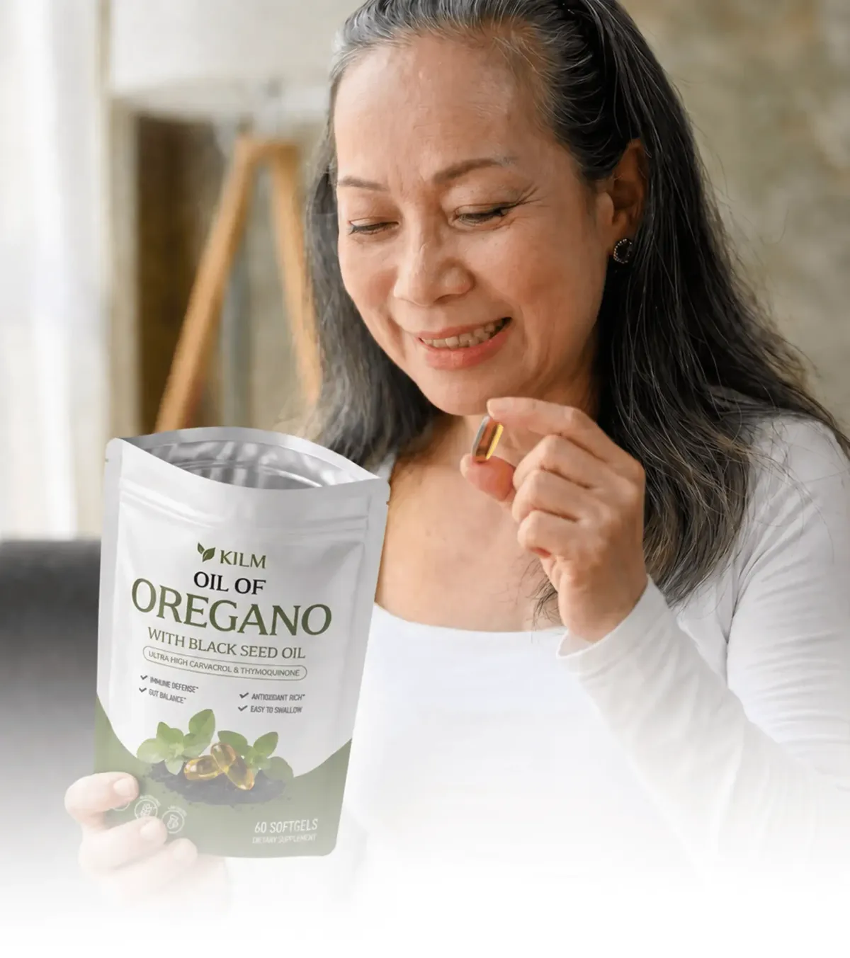 Kilm softgels and botanicals